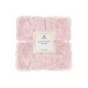 Deka 160x200 cm dvouvrstvá SPRINGOS LOTUS starorůžová