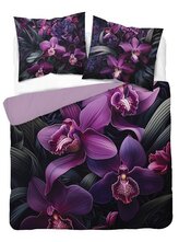 DETEXPOL Francouzské povlečení Orchidej  Bavlna, 220/200, 2x70/80 cm