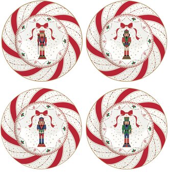 Porcelánové dezertní talíře Nutcracker Twist
