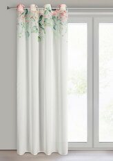 Dekorační jemný vzorovaný závěs s kroužky ALEXA bílá 135x250 cm (cena za 1 kus) MyBestHome