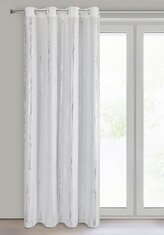 Dekorační vzorovaný závěs s kroužky SULIKA bílá 140x250 cm (cena za 1 kus) MyBestHome