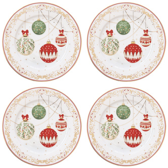 Porcelánové dezertní talíře Christmas Eve