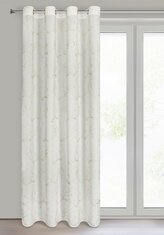 Dekorační jemný vzorovaný závěs s kroužky SIMONA krémová 140x250 cm (cena za 1 kus) MyBestHome