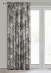 Dekorační vzorovaný závěs s řasící páskou JOLANTA stříbrná 140x270 cm (cena za 1 kus) MyBestHome