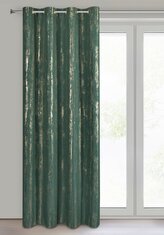 Dekorační vzorovaný závěs s kroužky SULIKA zelená 140x250 cm (cena za 1 kus) MyBestHome