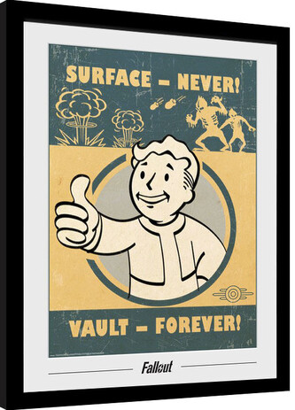 Obraz na zeď - Fallout - Vault Forever, 30 × 40 cm