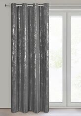 Dekorační vzorovaný závěs s kroužky SULIKA šedá 140x250 cm (cena za 1 kus) MyBestHome