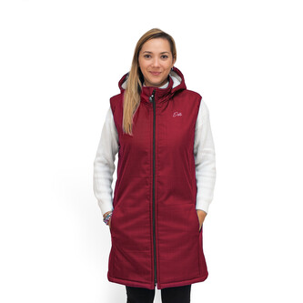 Dámská zimní softshellová vesta s beránkem Red; Barva: červená; Velikost: XS