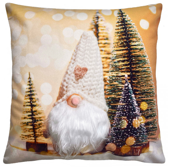 Vánoční polštář s 3D aplikací VÁNOČNÍ SKŘÍTKOVÉ I. 40x40 cm Mybesthome