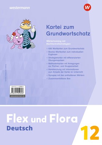 Flex und Flora - Ausgabe 2021. Kartei Grundwortschatz 1 / 2