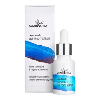 Noční Stimulační a Regenerační sérum pro všechny typy pleti 15ml Soaphoria
