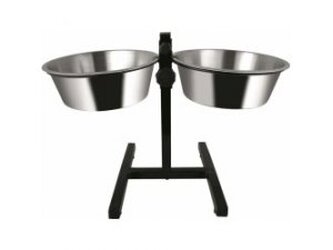 Stojan na misky (42cm) + 2x miska 4,1l/29cm(6)
