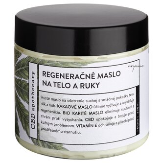 Organické regenerační máslo na tělo i ruce 200ml CBD apothecary
