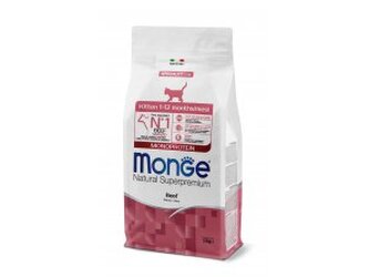 MONGE Cat  Monoprotein  KITTEN hovězí 34/19   1,5kg