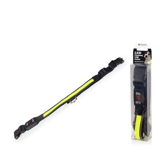 LED obojek dobíjecí USB/vel.M 40-50cm/ zelený LED obojek dobíjecí USB/vel.M 40-50cm/ zelený