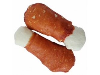 Stehno z bůvolí kůže s kuřecím masem 2ks- 12cm  cca 160g(40)