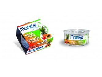 MONGE FRUIT Cat  kuře s  ovocem 80g/24b