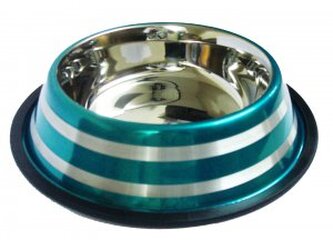 Miska nerez LINE tyrkysová 0,2l/12cm(144)