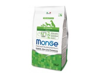 MONGE DOG Králík, rýže,brambory  26/16  2,5kg