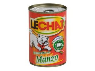 Lechat Cat kousky hovězí 720g/12 bal.