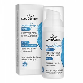Ochranný hydratační krém pro muže Superdefense s SPF20 50ml Soaphoria