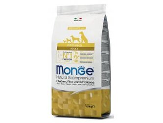 MONGE DOG Kuře, rýže, brambory  2,5kg 25/15