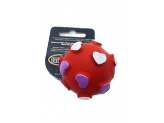 Míček se srdíčky - VINYL 6.5cm