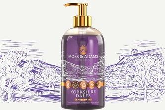 Uklidňující mýdlo na ruce Yorkshire Dales s vůní svěží fialky 500ml Moss & Adams