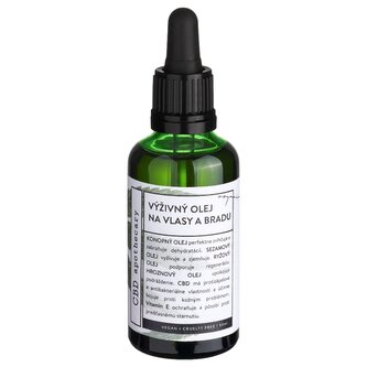 Výživný olej na vlasy a vousy 50ml CBD apothecary