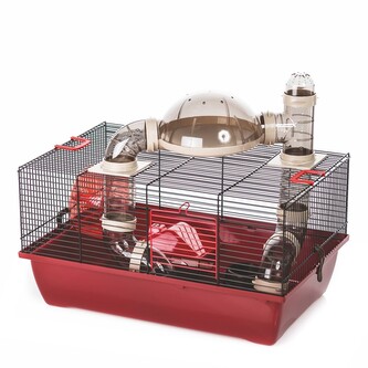 Klec LABYRINT PLUS barva červená, 50x33x39 cm Klec LABYRINT PLUS barva červená, 50x33x39 cm