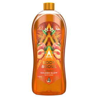 Osvěžující koupelová lázeň Golden Glow s vůní mandarinky a broskve 950ml Astonish