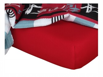 Dadka Jersey prostěradlo vínová 35x75x2 cm do kočárku