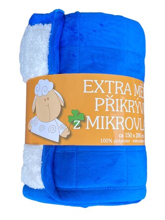 Svitap Deka mikrovlákno Ovce prošev modrá 150x200 cm