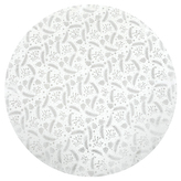 Ubrus kulatý - stříbrný vánoční vzor, 100% polyester, pr. 140 cm.