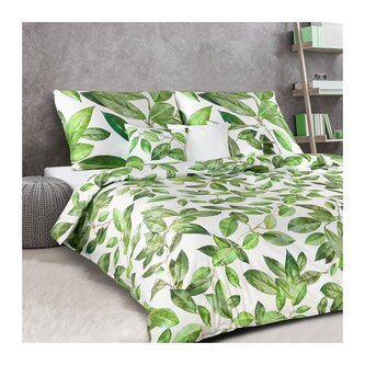 Veba Povlečení satén Geon Voskovka zelená 140x200, 70x90 cm