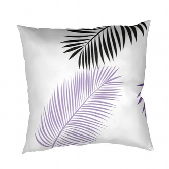 Dadka Povlak na polštář bavlna Peříčka fialová 40x40 cm