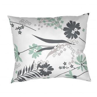 Dadka Povlak na polštář bavlna Agáta mentolová na bílém 50x70 cm