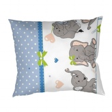 Dadka Povlak krep Sloni denim 40x50 cm