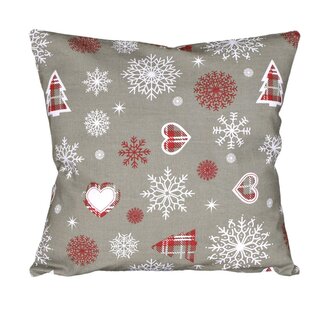 Forbyt Vánoční povlak bavlna Srdce 40x40 cm