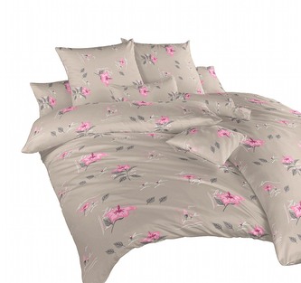 Dadka Povlečení flanel Ibišek opál 240x220, 2x70x90 cm