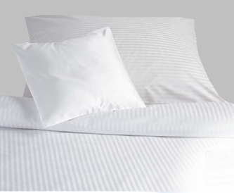 Dadka Povlak na polštář atlas grádl bílý proužek 0,4 cm 40x40 cm