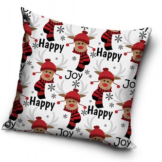 TipTrade Vánoční povlak Happy Joy 40x40 cm