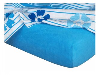 Dadka Froté prostěradlo denim 90x200x25 cm