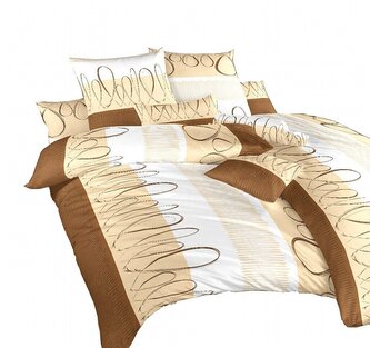 Dadka Povlečení krep Evelína medová 140x240, 70x90 cm