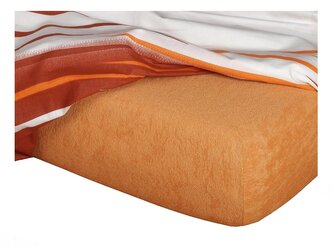 Dadka Froté prostěradlo karamel 60x120x10 cm