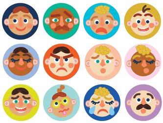 Gra pamięciowa Emocje na twarzy Manhattan Toy