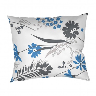 Dadka Povlak na polštář krep Agáta denim na bílém 40x50 cm