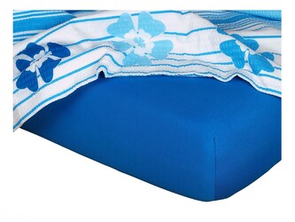 Dadka Jersey prostěradlo modř královská 160x200x20 cm