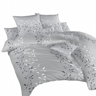 Dadka Povlečení krep Mandevila světle šedá 240x200, 2x70x90 cm