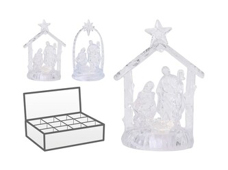 LED betlém plast 70x110mm mix, čirá